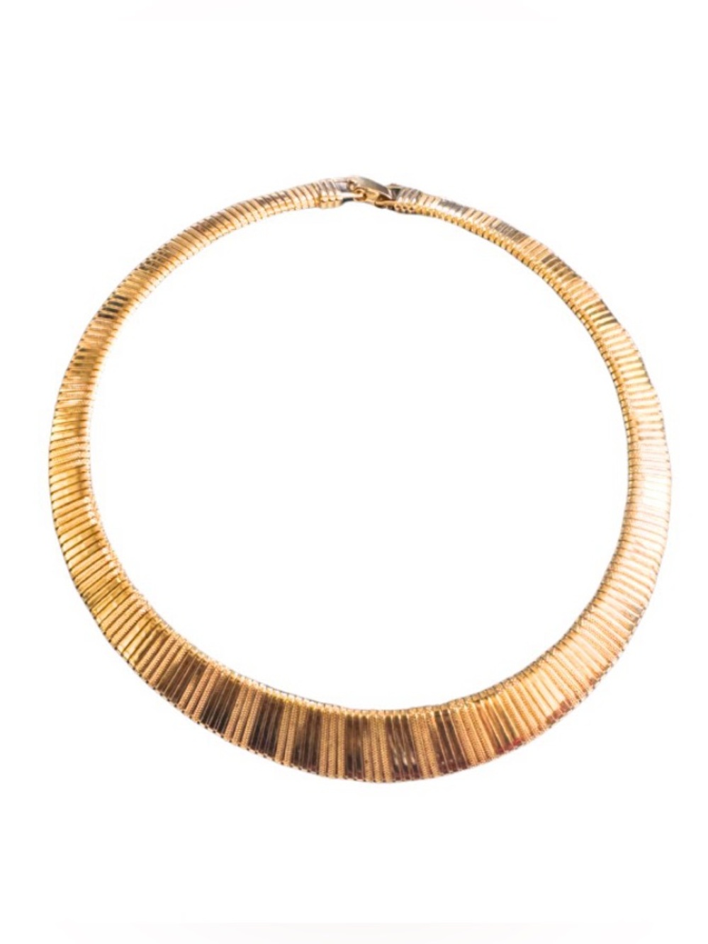 Vintage Unsigned Gold Toned Omega Necklace